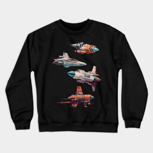 Retro Rockets Crewneck Sweatshirt